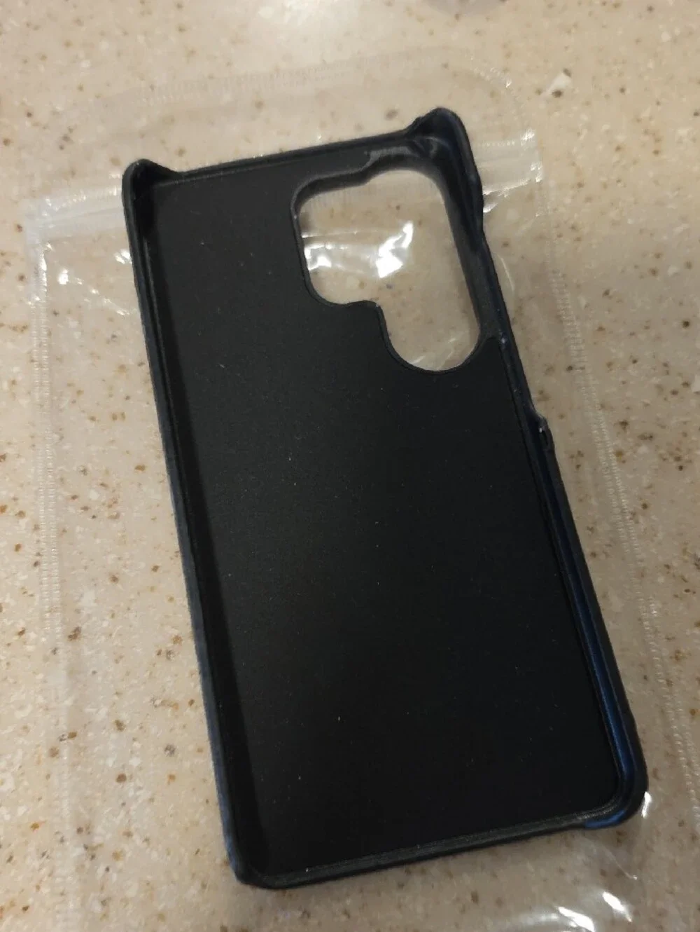 Fashion L V Black Monogram Canvas Phone Case for S26 Ultra.